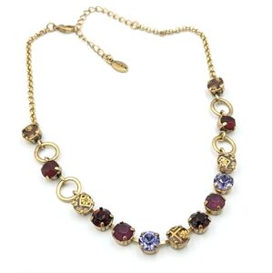 Pilgrim signed rhinestone chain necklace